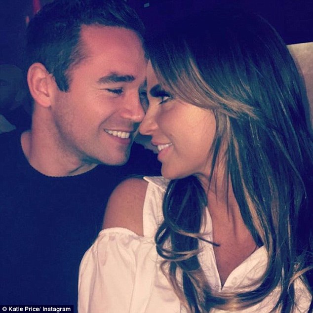 Loved-up: Katie recently shared a smitten selfie with husband Kieran Hayler as they celebrated their anniversary  